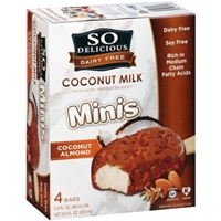 So Delicious Minis Frozen Dessert Bars Coconut Almond - 4 CT Product Image