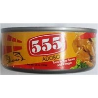 555 555, Adobo, Tuna In Soy Sauce And Vinegar Food Product Image