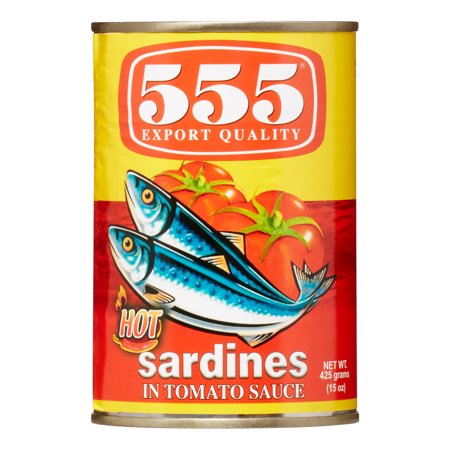 555 555, Sardines In Tomato Sauce, Hot Food Product Image