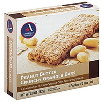 Americas Choice Granola Bars Crunchy, Peanut Butter Food Product Image