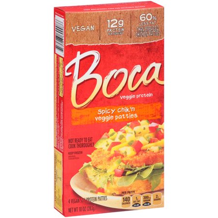 Boca Veggie Protein Patties Spicy Chik'n - 4 CT Product Image