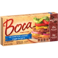 Boca All American Classic Meatless Burger Food Product Image
