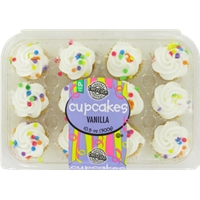 Two-Bite Vanilla Cupcakes Food Product Image