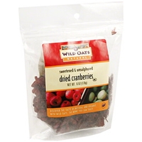 Wild Oats Dried Cranberries Sweetened & Unsulphured Food Product Image