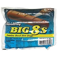 Gwaltney Jumbo Beef Hot Dogs Food Product Image
