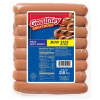 Gwaltney Bun Size Beef Hot Dogs 32 oz. Pack Food Product Image
