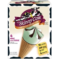 Nestle Skinny Cow Chocolate Covered Cherry Low Fat Ice Cream Cones - 4 Ct Food Product Image