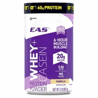 EAS Whey & Casein Protein Powder Vanilla Food Product Image