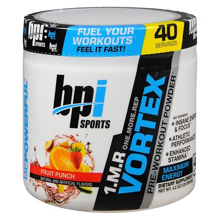 BPI Pre-Workout Powder Fruit Punch Food Product Image
