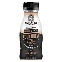 Califia Farms Unsweetened Black & White Cold Brew Coffee with Almond Milk - 10.5 oz Food Product Image