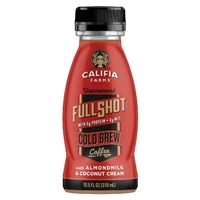 Califia Farms Unsweetened Full Shot Cold Brew Coffee with Almond Milk & Coconut Cream - 10.5 oz Food Product Image