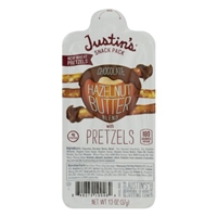 Justin's Snack Pack Chocolate Hazelnut Butter Blend With Pretzels Food Product Image