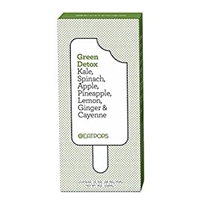 GREEN DETOX POPS, KALE, SPINACH, APPLE, PINEAPPLE, LEMON, GINGER & CAYENNE Food Product Image