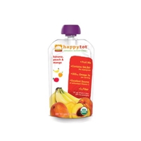 HappyTot Organics Super Foods Organic Bananas, Peaches & Mangos + Super Chia Food Product Image