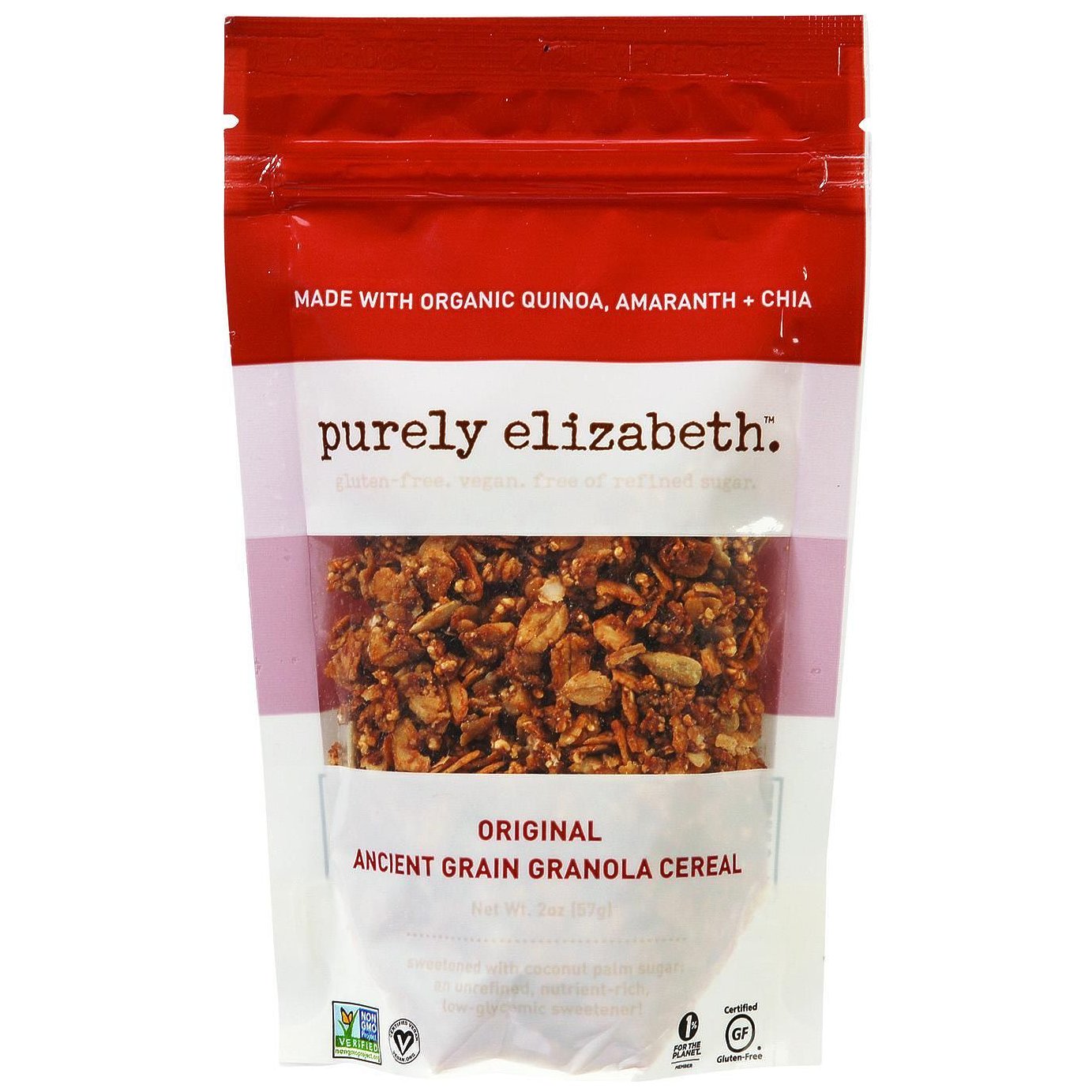 Purely Elizabeth Ancient Grain Granola Minis, Original, 2 Ounce (Pack Of 8) Food Product Image