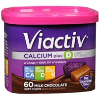 Viactiv Milk Chocolate Calcium Soft Chews Food Product Image