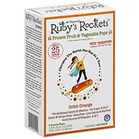 Rubys Rockets Frozen Fruit & Vegetable Pops Orbit Orange Food Product Image