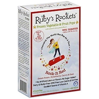 Rubys Rockets Frozen Fruit & Vegetable Pops Rock-It Red Food Product Image