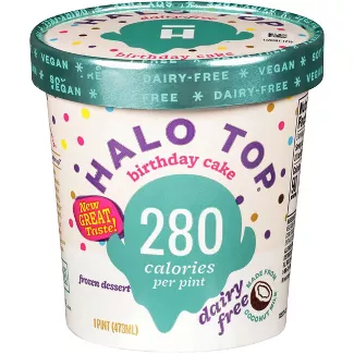 Halo Top Non Dairy Birthday Cake Ice Cream - 1pt Product Image