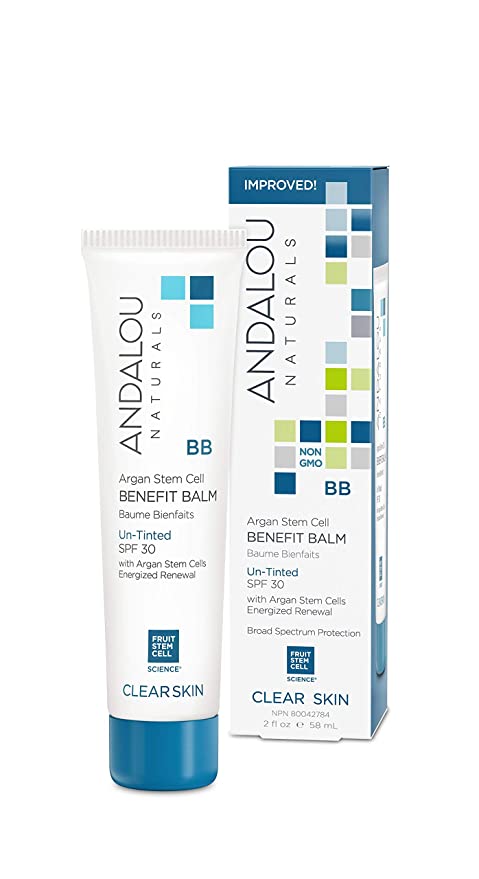 Andalou Naturals Oil Control Beauty Balm Un-Tinted With Spf 30 - 2 Oz Food Product Image