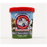 Homestead Creamery Mint Chocolate Chip Ice Cream Food Product Image