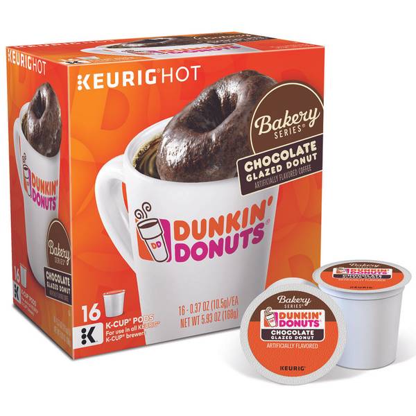 Dunkin' Donuts Dunkin' Donuts, Flavored Coffee K-Cup Packs, Chocolate Glazed Donut Food Product Image