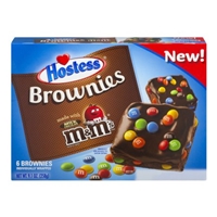 Hostess Brownies Made With Milk Chocolate M&M's - 6 CT Food Product Image
