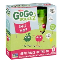 GoGo Squeez Applesauce On The Go Apple Peach - 4 CT Product Image