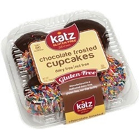 Gluten Free Chocolate Frosted Cupcakes Food Product Image