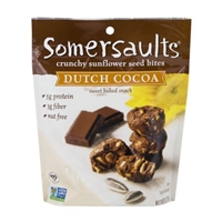 Somersaults Crunchy Sunflower Seed Bites Dutch Cocoa Food Product Image